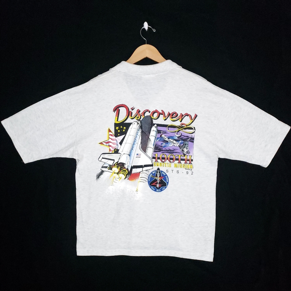 Vintage 2000s Discovery 100th Shuttle Mission Astronaut NASA STS 92 Polo…